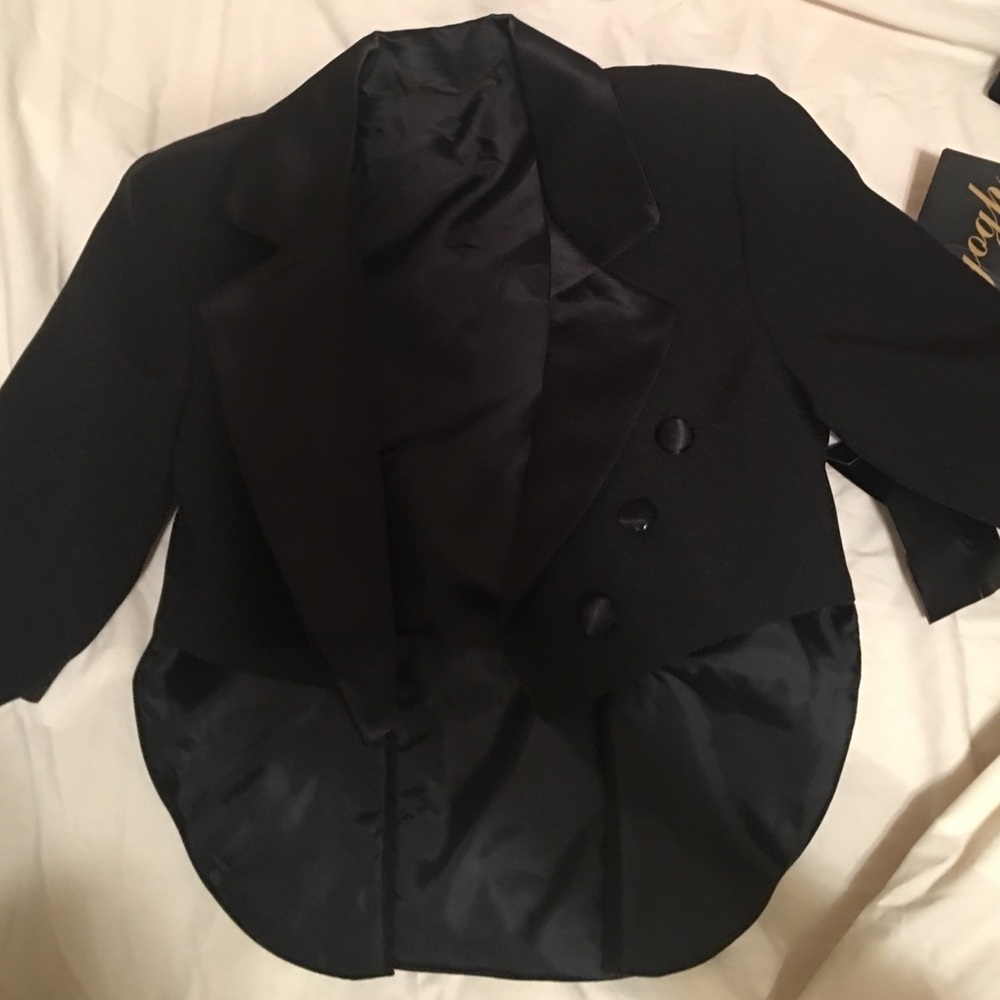 3 month Tuxedo coat only
